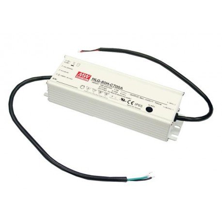 [PowerNex] ממוצע Well HLG-80H-C700A 129V 700MA 90W פלט יחיד LED אספקת חשמל אספקת חשמל